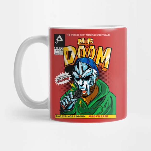 MF DOOM Comic cover (Tribute) by OniSide